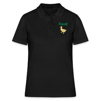 Kwak Duck Duck Duck Gift QuitscheenteDten, D - Polo Femme - noir - Devant - Ailine (174cm)