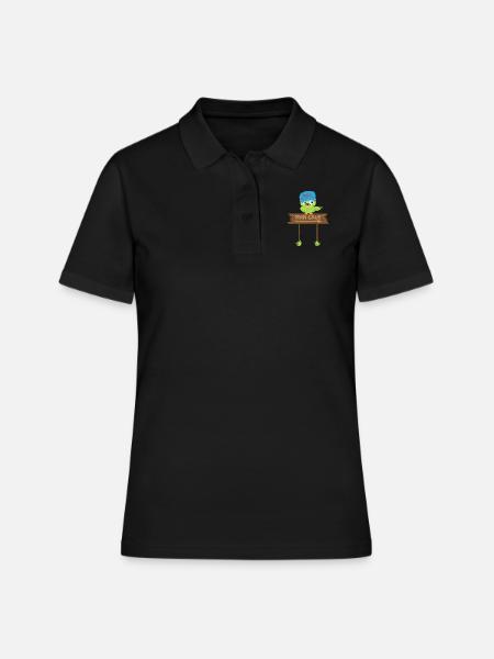 Owl MAN CAVE - Polo Femme - noir