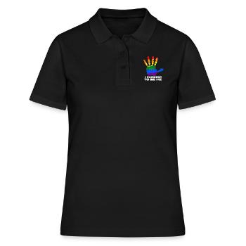 Identité gay cool - Polo Femme - noir - Devant - Ailine (174cm)