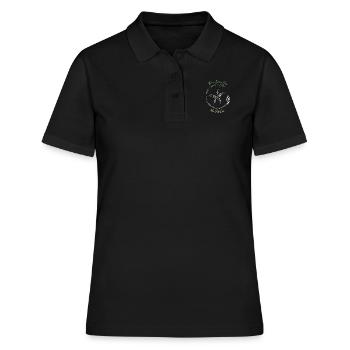 Karma Beach starfish green - Women's Polo Shirt - black - Front - Ailine (174cm)