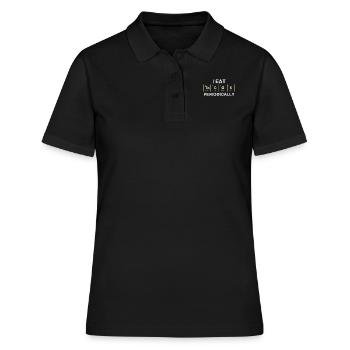 I eat Tacos Periodically Chemistry Periodic Table - Women's Polo Shirt - black - Front - Ailine (174cm)