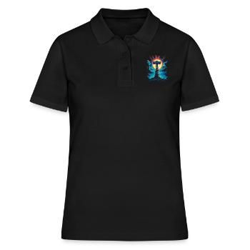 Marteau mythologique – Conquérir les légendes - Polo Femme - noir - Devant - Ailine (174cm)