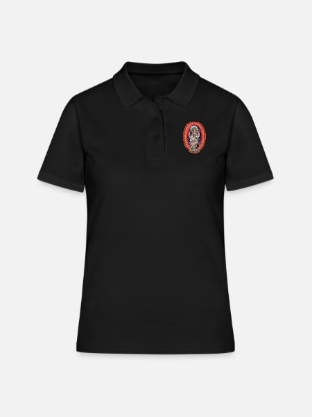 Ganesha - Frauen Polo Shirt - Schwarz