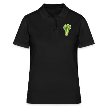 Céleri ou branche de céleri - Polo Femme - noir - Devant - Ailine (174cm)