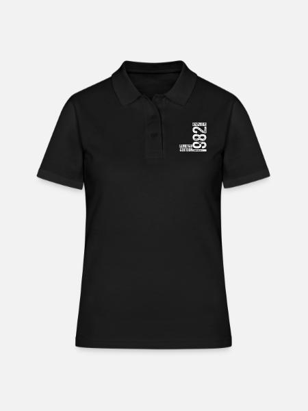 Geburtstagsgeschenk Dezember 1982. Dezember 1982. - Frauen Polo Shirt - Schwarz