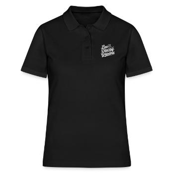 Danse en ligne Granny Country Dance - Grandma Dances - Polo Femme - noir - Devant - Ailine (174cm)