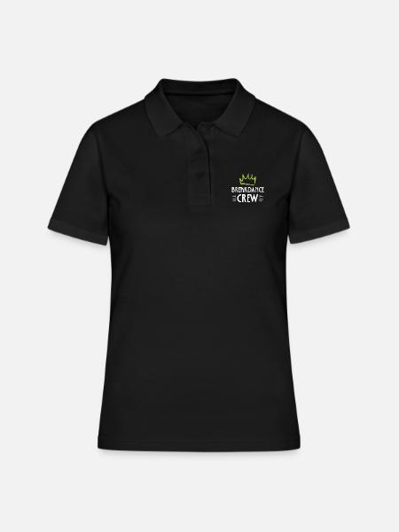 Breakdance Crew - Frauen Polo Shirt - Schwarz