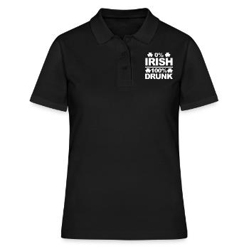 St. Patrick's Day - Women's Polo Shirt - black - Front - Ailine (174cm)