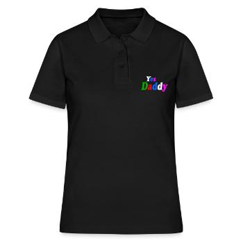 Yes daddy - Frauen Polo Shirt - Schwarz - Vorne - Ailine (174cm)