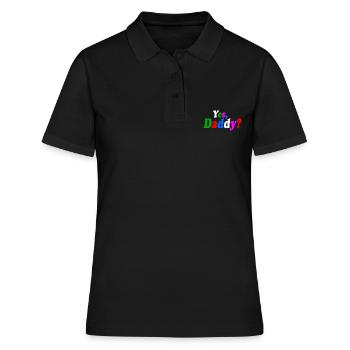 Yes daddy - Frauen Polo Shirt - Schwarz - Vorne - Ailine (174cm)