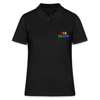 Yes daddy - Frauen Polo Shirt - Schwarz - Vorne - Ailine (174cm)