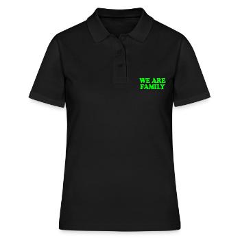 We are family - Polo Femme - noir - Devant - Ailine (174cm)