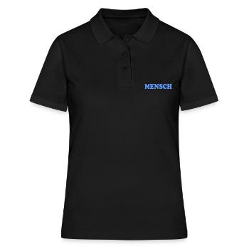 Mensch - Frauen Polo Shirt - Schwarz - Vorne - Ailine (174cm)