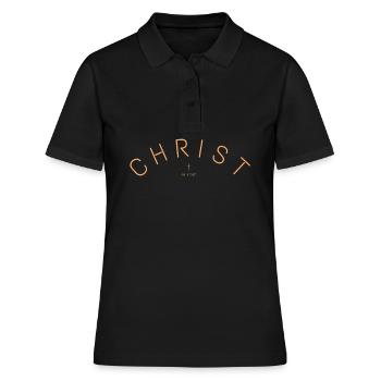 Christ [01] - Frauen Polo Shirt - Schwarz - Vorne - Ailine (174cm)