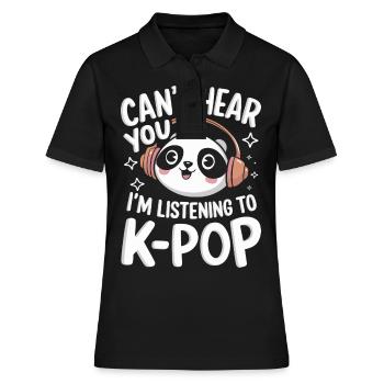 Musique K-Pop Pop Coréenne - Polo Femme - noir - Devant - Ailine (174cm)