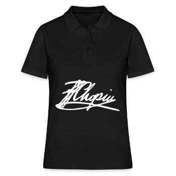 Frederic Chopin Signature - Polo Femme - noir - Devant - Ailine (174cm)