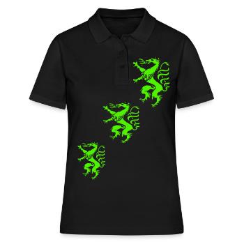 Steiermark - Frauen Polo Shirt - Schwarz - Vorne - Ailine (174cm)