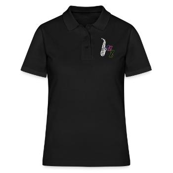 Jazz - Frauen Polo Shirt - Schwarz - Vorne - Ailine (174cm)