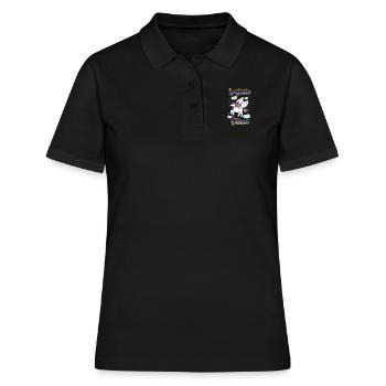 Not Gluten Please - Unicorn Nutrition Health - Women's Polo Shirt - black - Front - Ailine (174cm)
