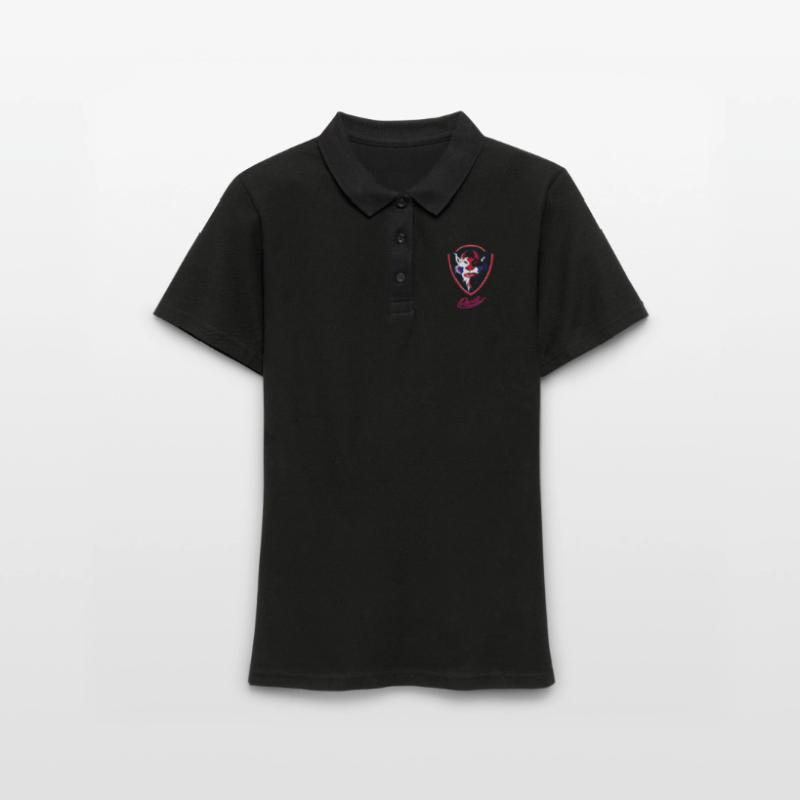 Sehnde Devils Logo mit Devils Script Frauen Polo Shirt