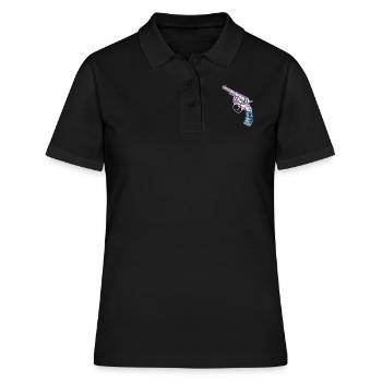 Revolver coloré - Polo Femme - noir - Devant - Ailine (174cm)