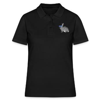 Rabbit - Women's Polo Shirt - black - Front - Ailine (174cm)