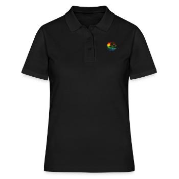 South Beach Miami Floride DRAPEAU ARC-EN-CIEL LGBTQ - Polo Femme - noir - Devant - Ailine (174cm)