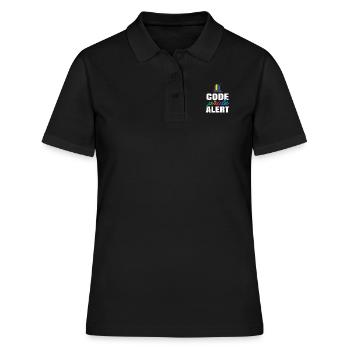 Code Pride Alert Bisexual Lesbian Love Asexual Tra - Frauen Polo Shirt - Schwarz - Vorne - Ailine (174cm)