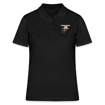 Judo-Trikot Ich kann nicht Ich habe Judo - Frauen Polo Shirt - Schwarz - Vorne - Ailine (174cm)