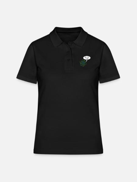Proton Drôle Science Chimie Physique Nerd - Polo Femme - noir