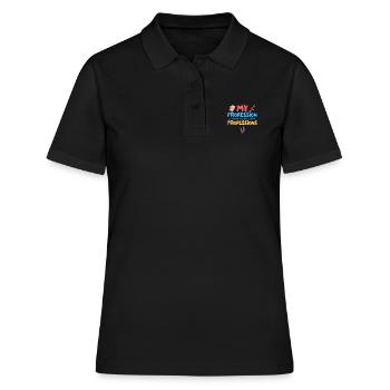 My Profession creates all the other professions - Frauen Polo Shirt - Schwarz - Vorne - Ailine (174cm)