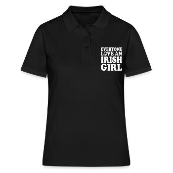 Everyone loves an irish girl - Polo Femme - noir - Devant - Ailine (174cm)