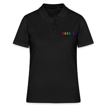 Pride - Frauen Polo Shirt - Schwarz - Vorne - Ailine (174cm)