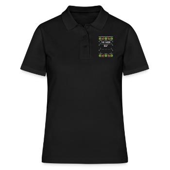 The Queen Elf - Ugly Christmas - Frauen Polo Shirt - Schwarz - Vorne - Ailine (174cm)