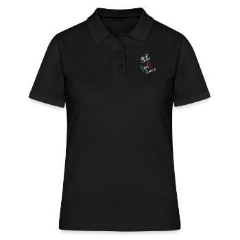 Italien im Herzen Italia nel cuore amore Geschenk - Frauen Polo Shirt - Schwarz - Vorne - Ailine (174cm)