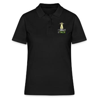 Un seul étranger pris lui offre sa drôle de Valentine - Polo Femme - noir - Devant - Ailine (174cm)