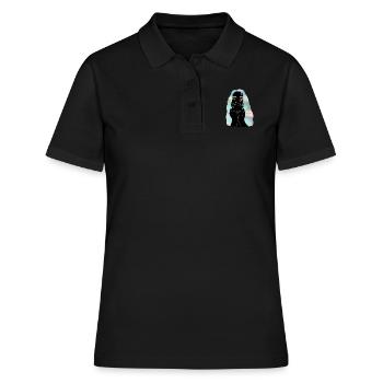Doigt sourire - Polo Femme - noir - Devant - Ailine (174cm)