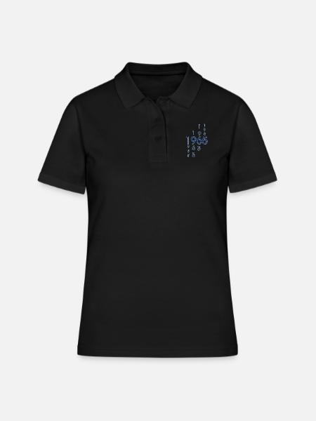 1965 année - Polo Femme - noir