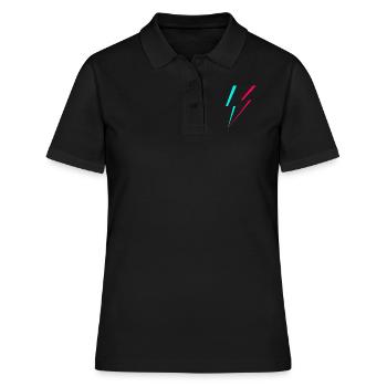 Logo de l’éclair - Polo Femme - noir - Devant - Ailine (174cm)