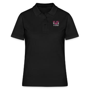 Disc golf mama - Polo Femme - noir - Devant - Ailine (174cm)