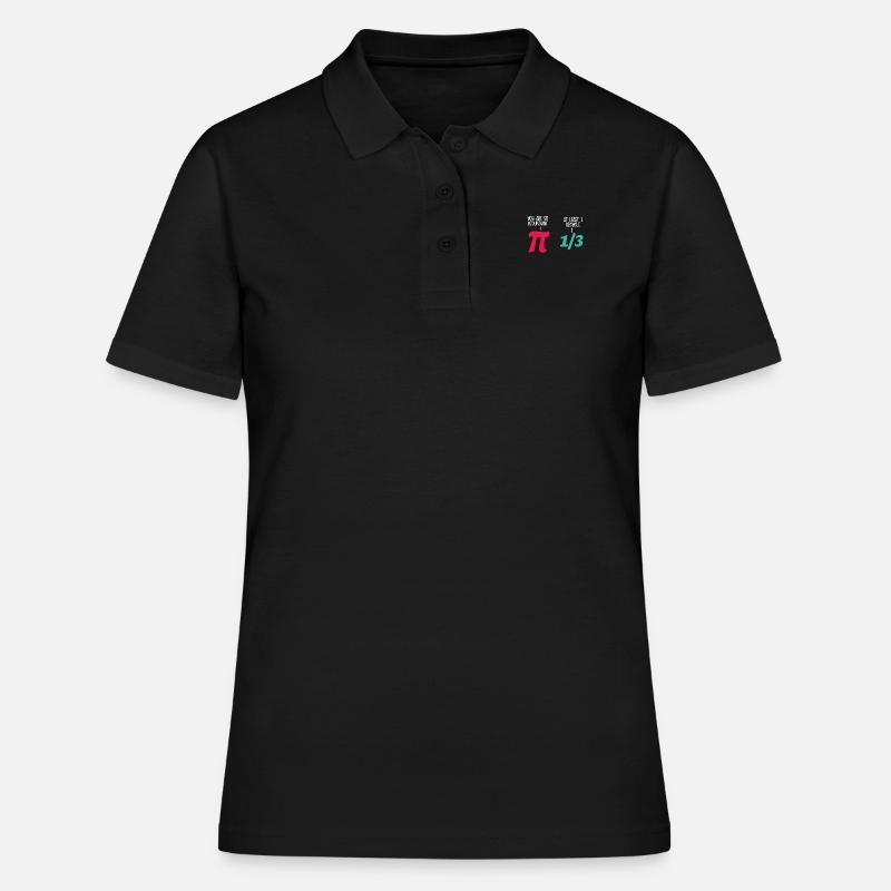 Mathe Spaß Pi - Frauen Polo Shirt - Schwarz