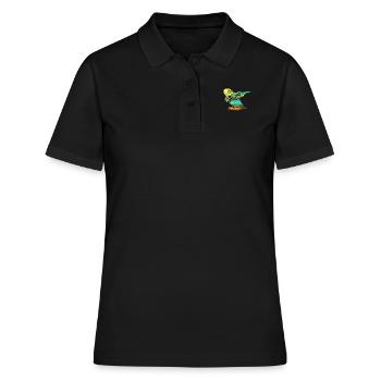 Perruche Perruche Perruche Oiseau Animal - Polo Femme - noir - Devant - Ailine (174cm)