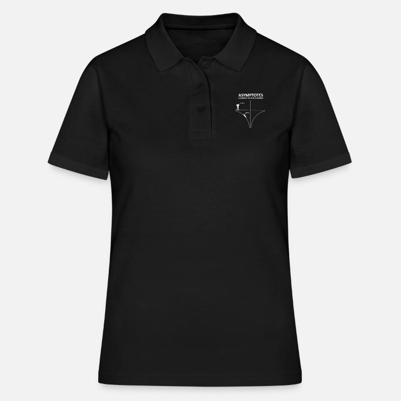 Math Teacher Nerd Gift Mathematician Science - Women's Polo Shirt - black