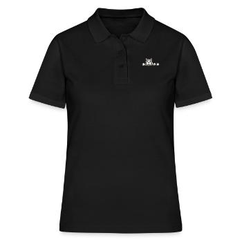 Süßer Pitbull Hundeliebhaber Amt für Humor - Frauen Polo Shirt - Schwarz - Vorne - Ailine (174cm)