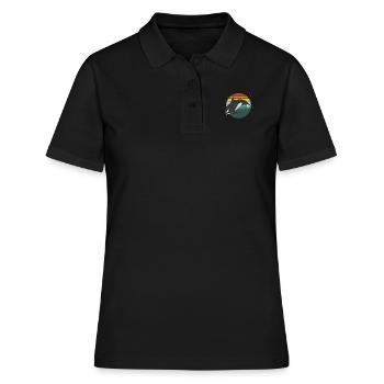 Orque rétro - Polo Femme - noir - Devant - Ailine (174cm)