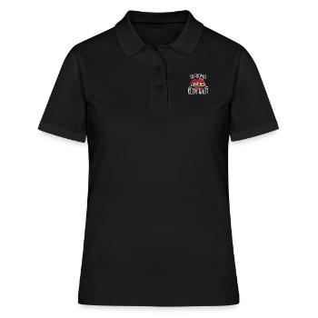 Tattoofrei - Weil Reine Haut Rein Haut Ink - Frauen Polo Shirt - Schwarz - Vorne - Ailine (174cm)