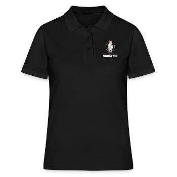 Chefin (Schäffin) Teamleiterin Boss Führungskraft - Frauen Polo Shirt - Schwarz - Vorne - Ailine (174cm)