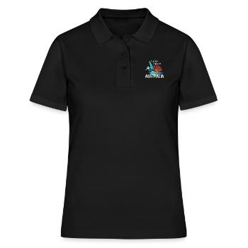 Surfers Paradise Surfer - Frauen Polo Shirt - Schwarz - Vorne - Ailine (174cm)