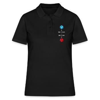 Pech D20 - Frauen Polo Shirt - Schwarz - Vorne - Ailine (174cm)