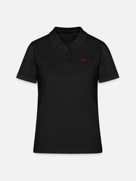Puls cadeau vélo cycliste sport - Polo Femme - noir